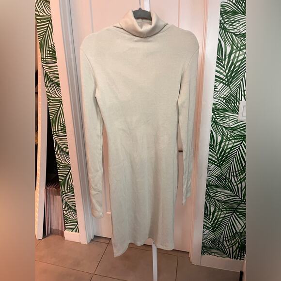 Boyish Light Gray Turtleneck Long Sleeve Dress Small NWT - Picture 5 of 9